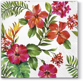 Pl Serwetki Hawaiian Flowers